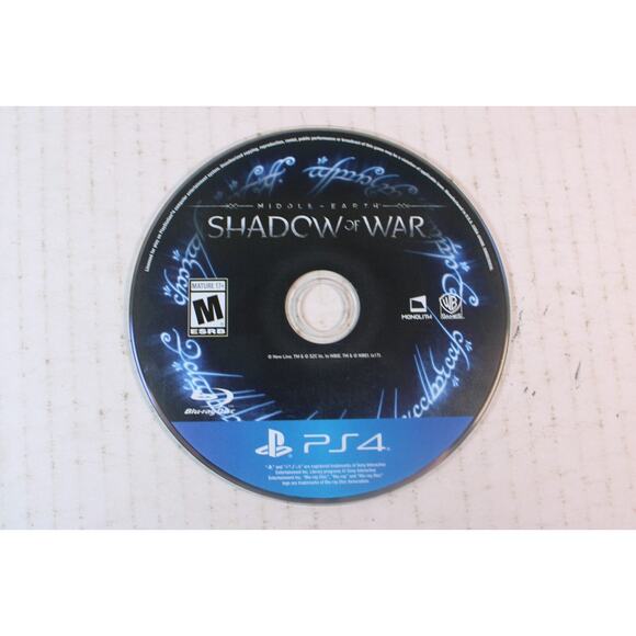 Middle-Earth: Shadow of War (Sony PlayStation 4, PS4) Disc Only, authentic - Picture 1 of 6